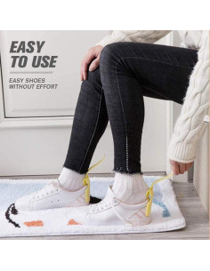 Ayudante de Zapatos Perezoso Nonstop - 6 Pcs Cuchara Plástica 2