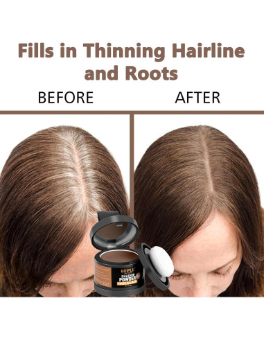 Polvo Cubridor de Raíces Lockmio - Marrón Medio, 2 Piezas