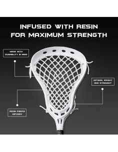 Malla de Lacrosse Semi-Suave Shark Lax - Alta Durabilidad y Control 2