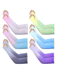 Mangas de Protección Solar UV JenPen 6 Pares para Brazos