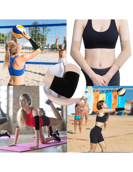 Cubierta de Tatuaje Lyuxzad - 6 Piezas Mangas Negras