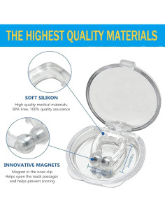 Dispositivos Anti Ronquidos Auronp - 8 Clips Nasales de Silicona 2