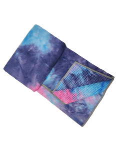 Toalla de Yoga HYOOG Antideslizante Microfibra 63x183 cm Púrpura-Rosa