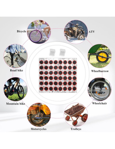 Kit de Parche para Neumáticos Giantree 96 Pcs con Limas