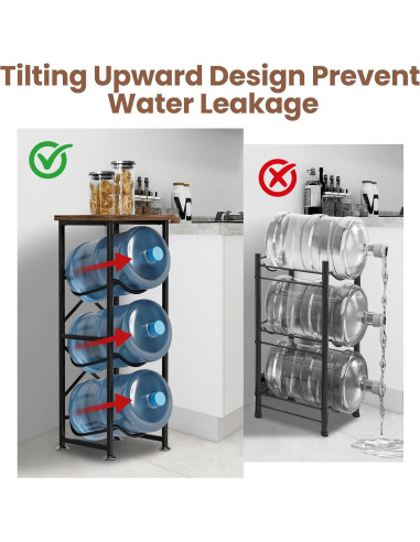 Soporte para Jarra de Agua 5 Galones Storenization 3 Niveles