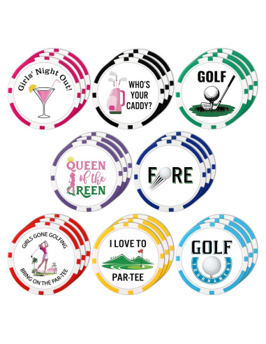 Set de Fichas de Póker para Golf Sosation 24 Piezas 4 cm