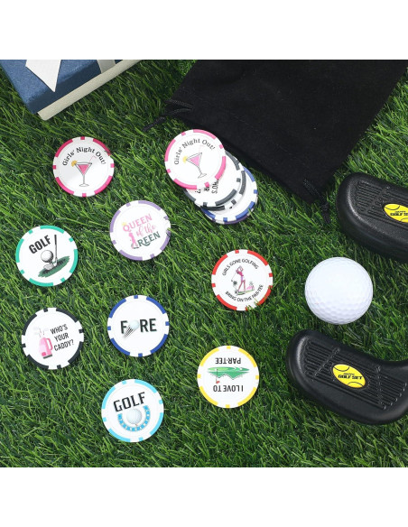 Set de Fichas de Póker para Golf Sosation 24 Piezas 4 cm
