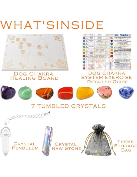 Tablero de Sanación de Chakras para Perros PapaLegba 20x30cm