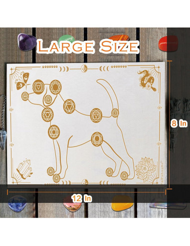 Tablero de Sanación de Chakras para Perros PapaLegba 20x30cm