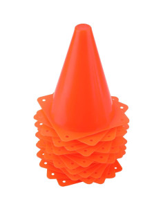 Paquete de 40 conos de tráfico Faswin 17.78 cm naranja 2