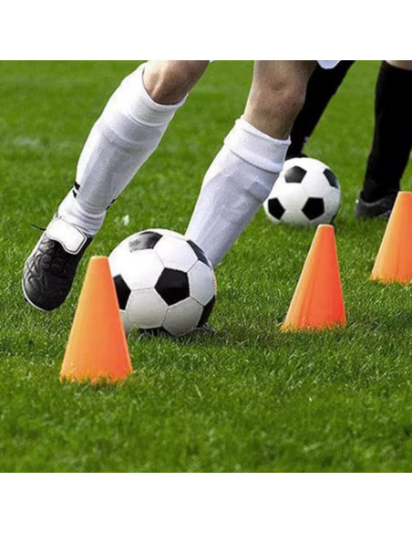 Paquete de 40 conos de tráfico Faswin 17.78 cm naranja Paquete de 40 conos de tráfico Faswin 17.78 cm naranja