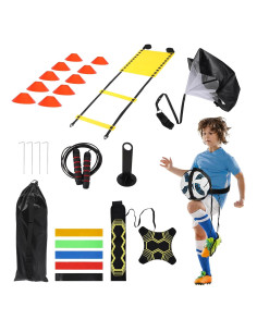 Kit de Entrenamiento de Agilidad REDCAMP - Escalera 6.1m, 10 Conos, Paracaídas