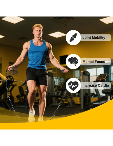 Cuerda de Salto FOLUXING Ajustable 4.1m para Fitness