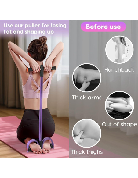 Bandas de Resistencia Hacole con Mangos y 6 Tubos para Fitness