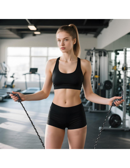 Cuerda de Salto FOLUXING Ajustable 4.1m para Fitness