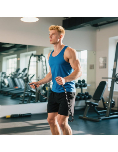 Cuerda de Salto FOLUXING Ajustable 4.1m para Fitness