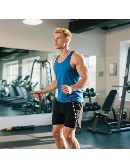 Cuerda de Salto FOLUXING Ajustable 4.1m para Fitness