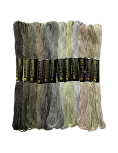 Hilo de Pulsera de Amistad Newkita 12 Madejas Gris 8m