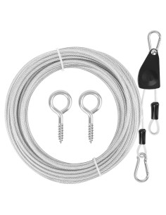 Cuerda Retráctil de Secado Anglekai 12.2m con Polea y Hebillas