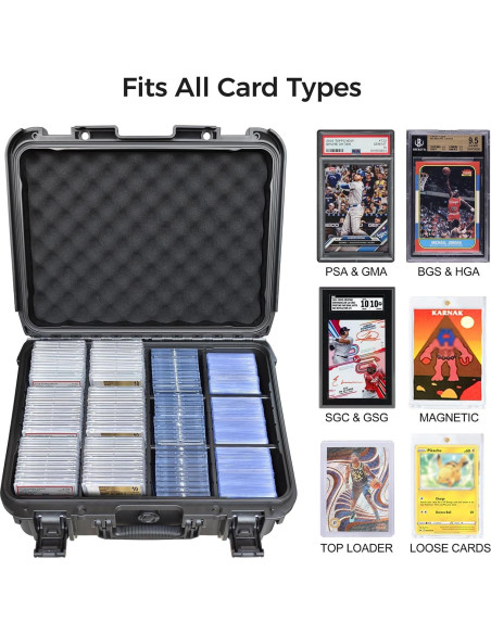 Caja de Almacenamiento Extra Grande Turokacase KP-808 para Cartas