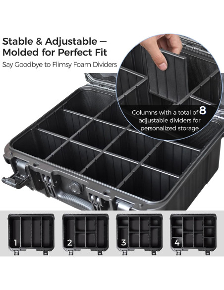 Caja de Almacenamiento Extra Grande Turokacase KP-808 para Cartas