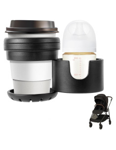 Soporte Doble para Tazas yoamez para Cochecitos Nuna - ABS y Silicona