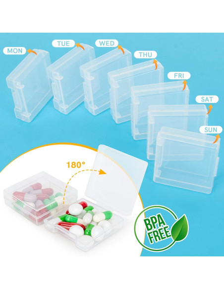 Kit Organizador de Pastillas de Viaje RAINFLOW 114 Piezas