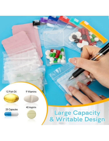 Kit Organizador de Pastillas de Viaje RAINFLOW 114 Piezas