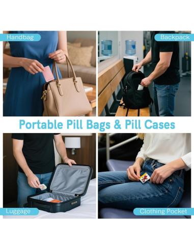Kit Organizador de Pastillas de Viaje RAINFLOW 114 Piezas