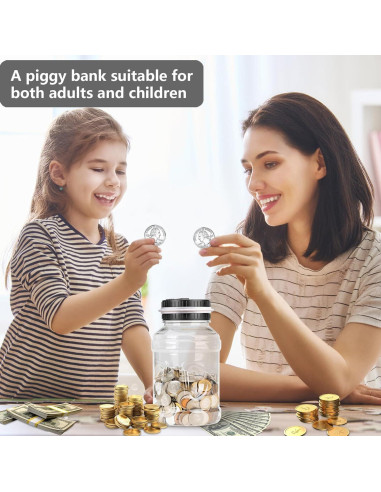 Banco de Monedas Digital Plata - Contador Automático 1.8L