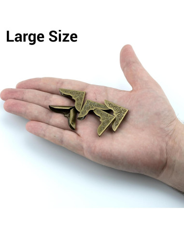 60 Protectores de Esquinas de Metal Vintage IFAMIO 3cm