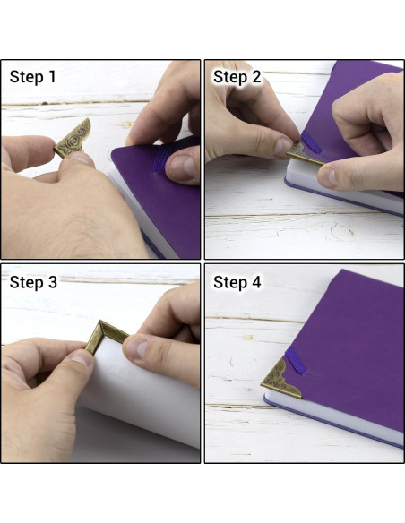 60 Protectores de Esquinas de Metal Vintage IFAMIO 3cm 60 Protectores de Esquinas de Metal Vintage IFAMIO 3cm