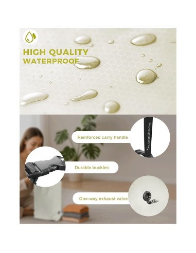 Bolsa de Lavandería al Vacío Scandihome Mediana Blanca