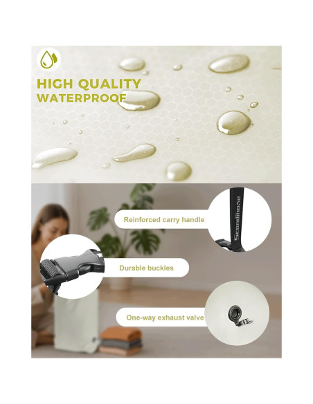 Bolsa de Lavandería al Vacío Scandihome Mediana Blanca