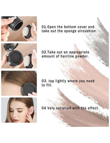 Kit de Polvo para Raíces PPPanYiDi - 3 Colores, Impermeable