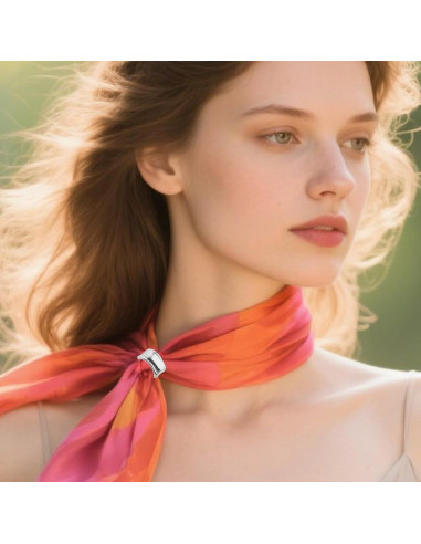 Anillo de Bufanda Plateado Mikovivi 2.5x1.4cm Accesorios Mujer
