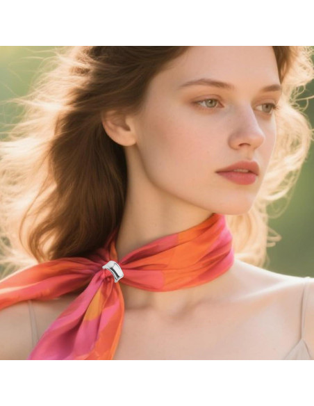 Anillo de Bufanda Plateado Mikovivi 2.5x1.4cm Accesorios Mujer