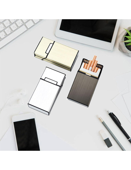 Estuche para Cigarrillos YiokJiar con Encendedor Eléctrico 100mm