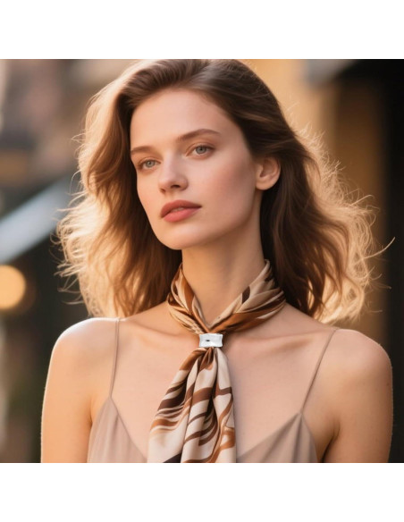 Anillo de Bufanda Plateado Mikovivi 2.5x1.4cm Accesorios Mujer