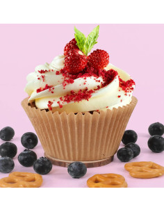 Forros de Cupcake Jumbo Caperci 150 Unidades Naturales 2
