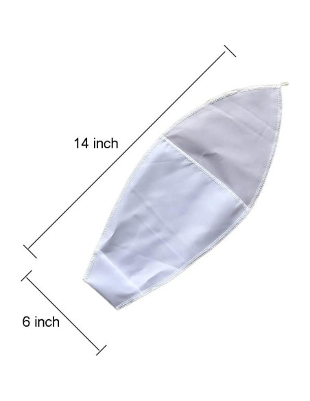 Ayuda para Poner Calcetines de Compresión 2 Pcs Nylon Blanco