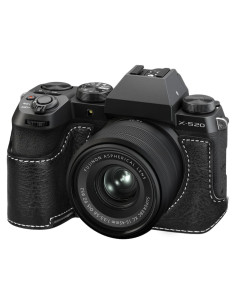 Funda Media de Cuero PU VOVMOEYA para Fujifilm X-S20 - Negro