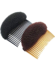 2 Inserciones de Volumen para Cabello Wendy Mall - Negro y Marrón 2