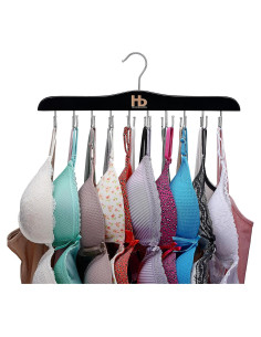 Perchero Organizador de Sujetadores Haven Besties - Madera de Loto, 20 Ganchos