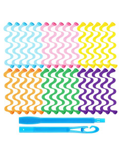 Kit de 30 Rulos Espirales Sin Calor WILLBOND para Cabello