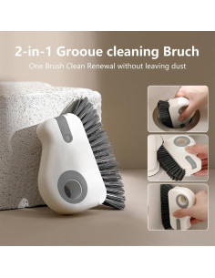 Cepillo de Limpieza 2 en 1 LELLURE para Ranuras - 2 Piezas 2