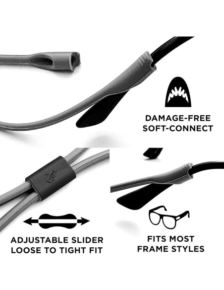 Correa de Gafas de Silicona Pilotfish Ajustable 53.34cm Verde