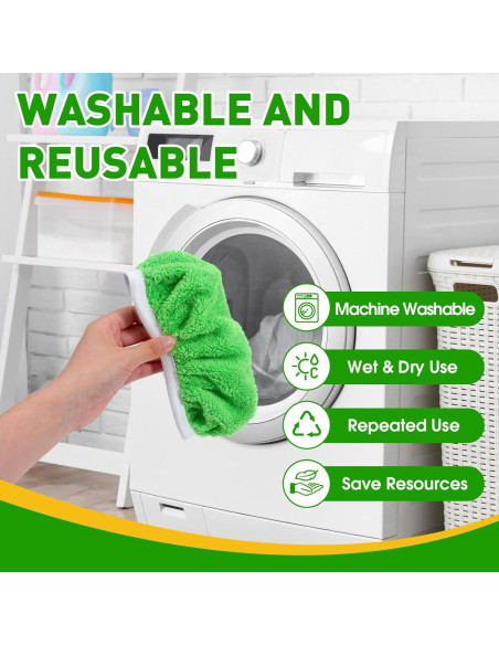 14 Almohadillas de Microfibra Reutilizables NEOACT para Mopa