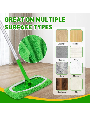 14 Almohadillas de Microfibra Reutilizables NEOACT para Mopa