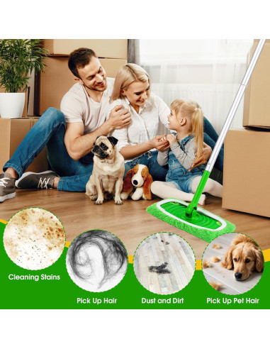 14 Almohadillas de Microfibra Reutilizables NEOACT para Mopa